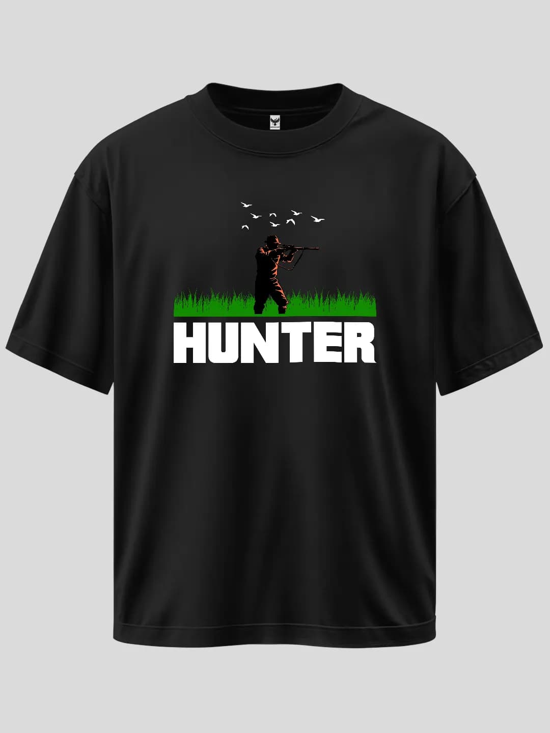 Oversize The Shooting Hunter Baskılı Tasarım Tişört 1