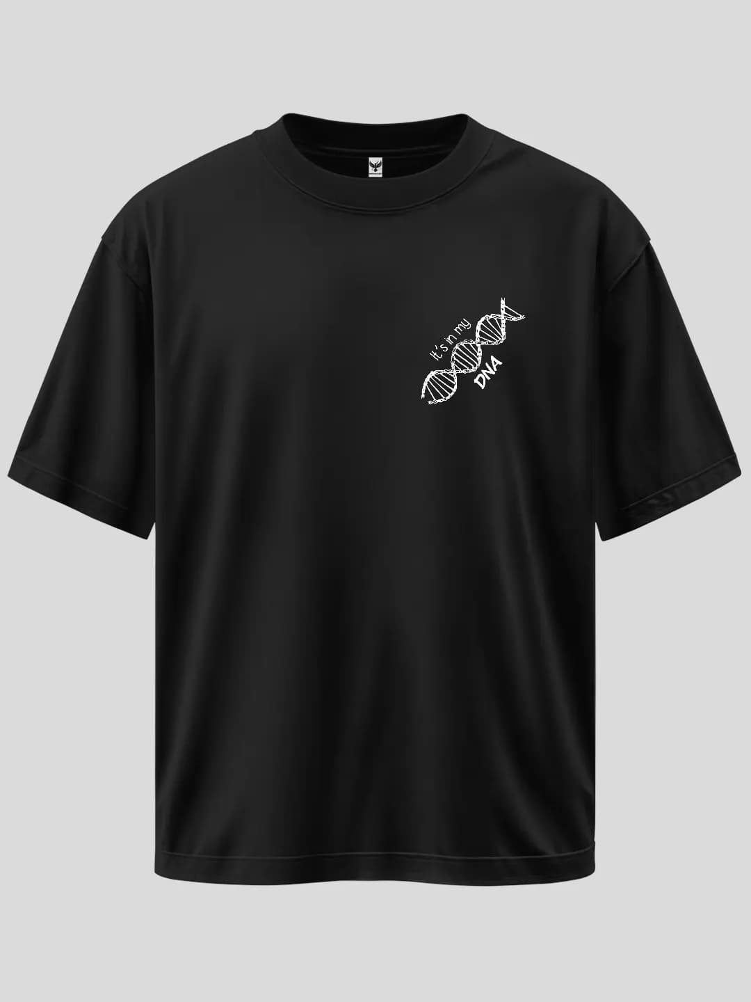 "It's In My DNA" Oversized T-Shirt with Patch Print 1