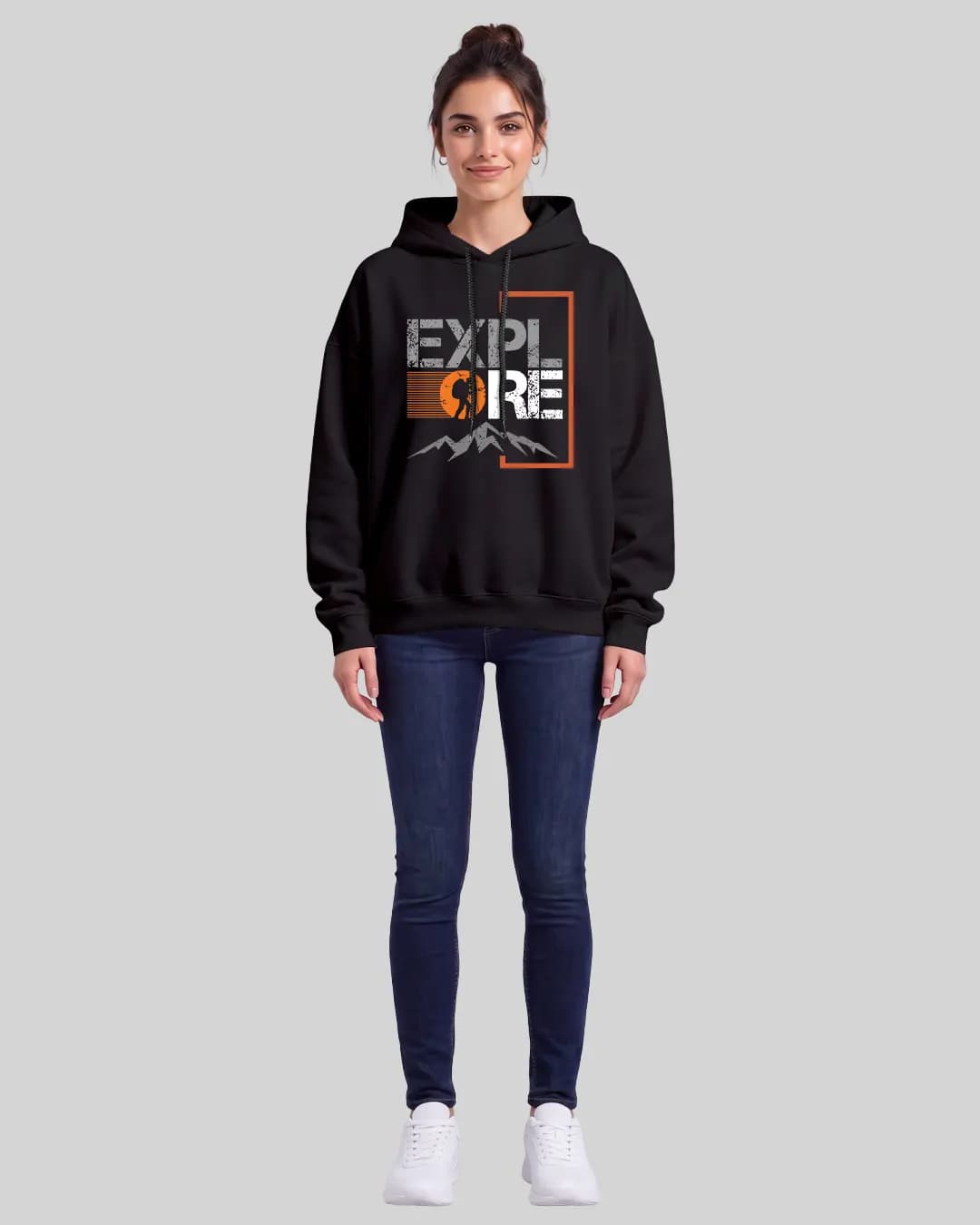 Division Explore Tasarımlı Oversize Boxy Fit Hoodie 1
