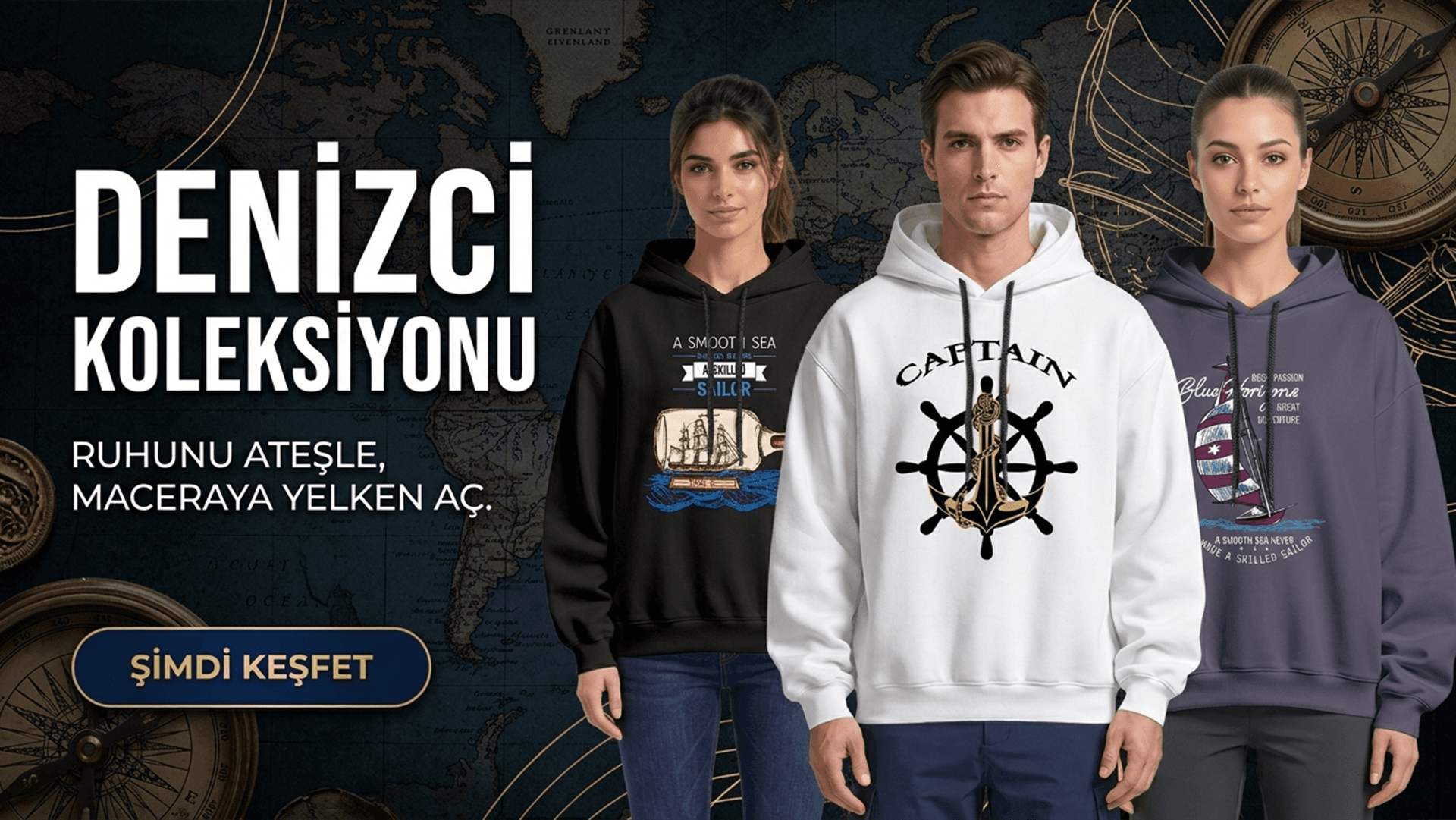 Denizci Hoodie Koleksiyonu