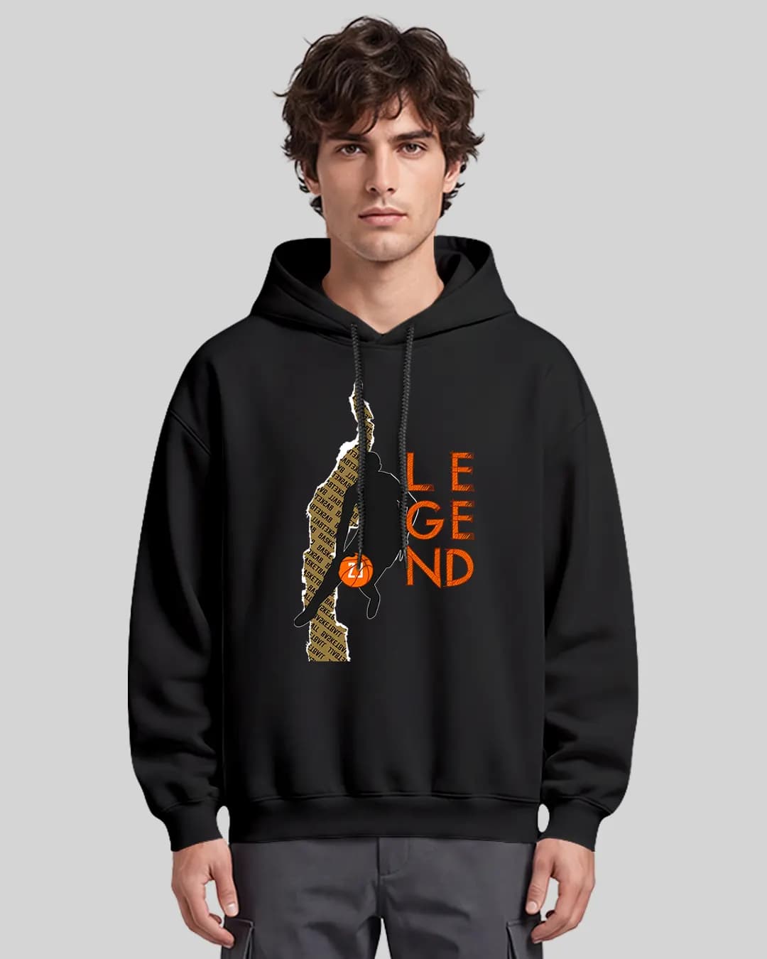 Legend Basketball Oversize Boxy Fit Hoodie 1