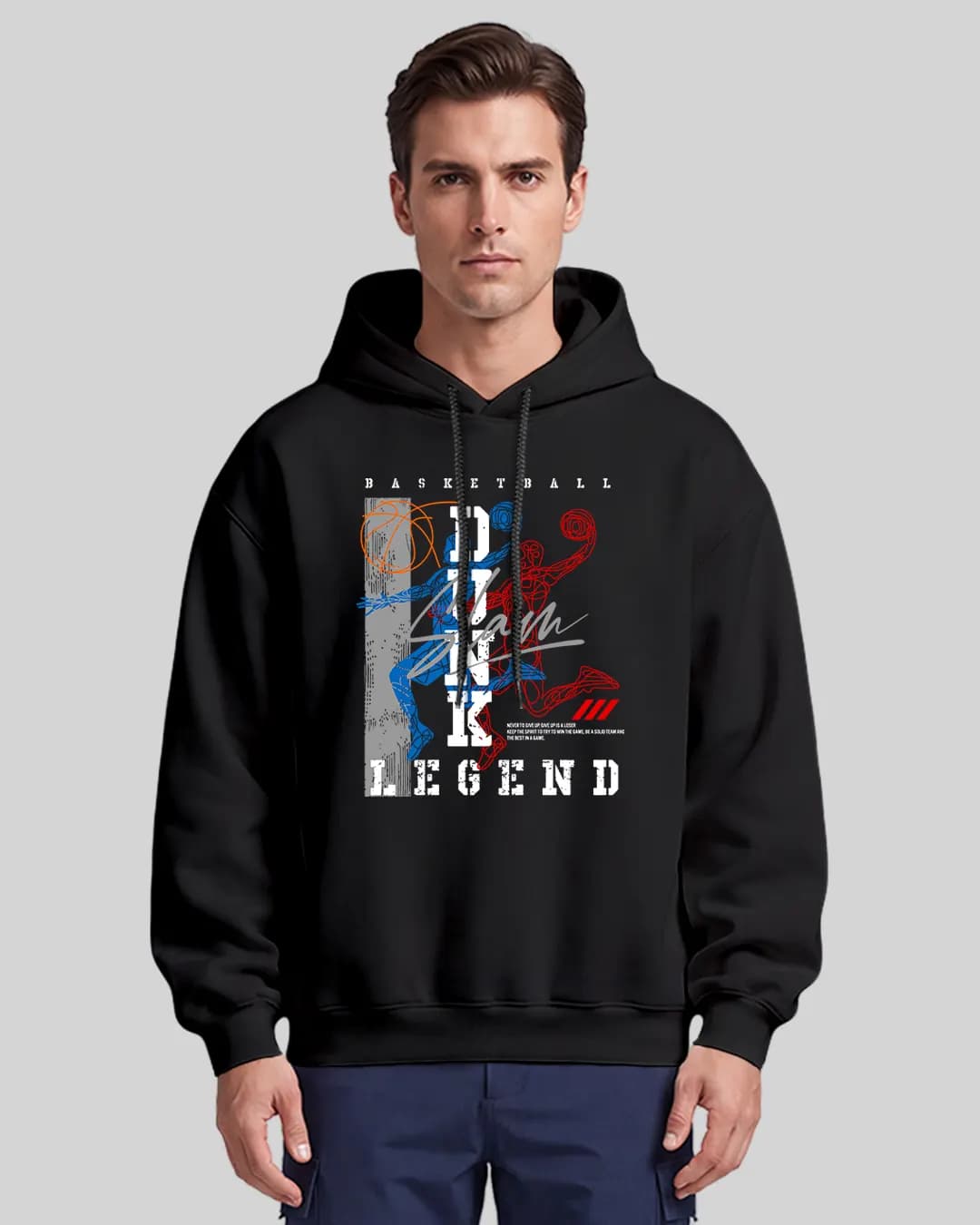 Slum Dunk Basketball Oversize Boxy Fit Hoodie 1