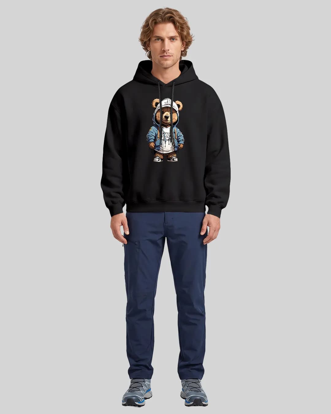 Bear Oversize Boxy Fit Hoodie 1