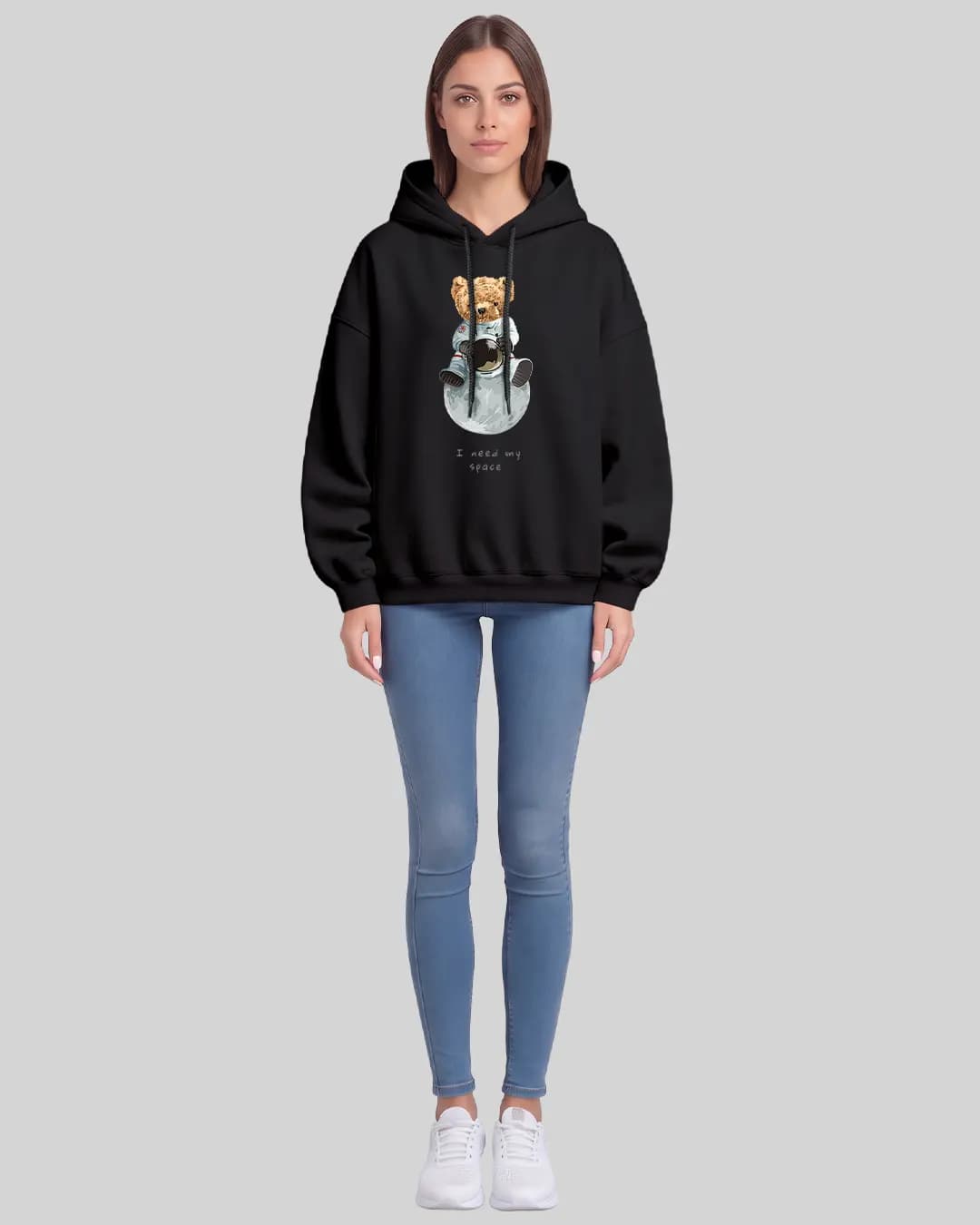 I Need My Space Oversize Boxy Fit Hoodie 1